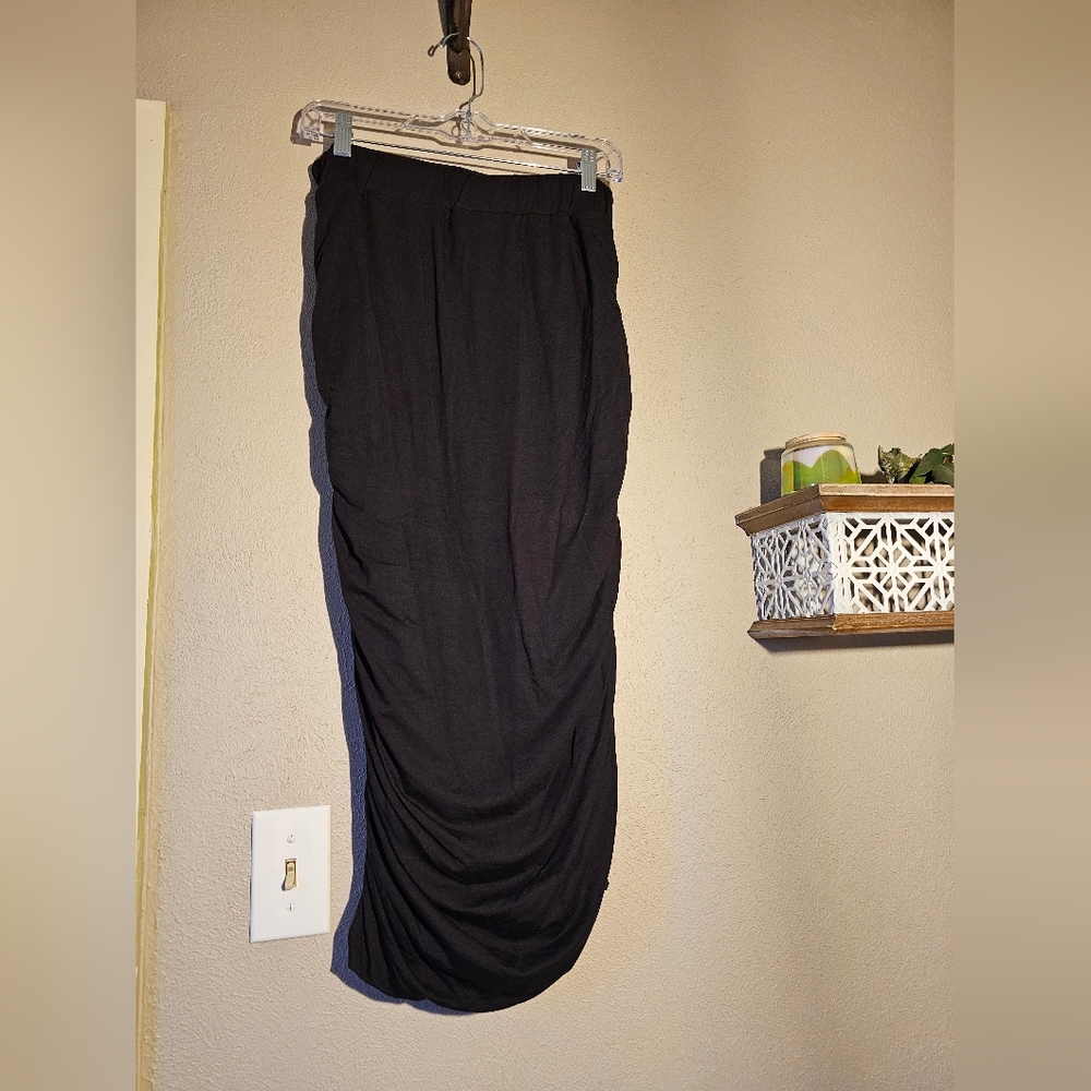 Ragdoll LA Medium Elegant Black Women's Skirt Ruched Sides